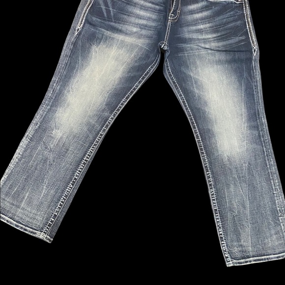 Mens Rock Revival Jeans Jason Straight 